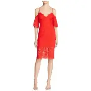 Bardot Karlie Cold Shoulder Cocktail Dress Formula One Small Style #37012DB J
