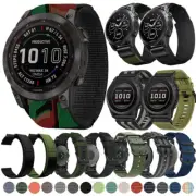Nylon Strap Band For Garmin Fenix 7 7X Pro 6 6X 5 5X Epix Pro Instinct 2X Solar