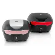 HEPCO & BECKER Journey Topcase 40, black/silver bezel, black-silver Black Silver