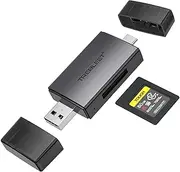 CFexpress Type A Card Reader, USB 3.2 Gen 2 10Gbps, USB A & C Port, Compatible with Sony Alpha 1/a7S III/7 IV A7M4/ FX3/ FX6