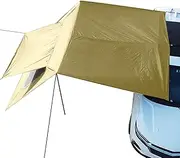Car Awning Camping - Picnic Windproof Canopy,Foldable UV-Resistant Car Awning with Screen for Overlanding Camping Fishing Picnics Beach Parking