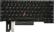 intendvision Replacement US Keyboard for Lenovo ThinkPad T490s T495s E490s T14s / X1 Extreme Gen1 Gen2 / P1 Gen1 Gen2 Laptop Black No Frame (Backlight)