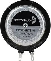 Dayton Audio EX32HRTS-4 IMS™ High Roll Textile Suspension 32mm Interchangeable Hardware Mount Exciter 40W 4 Ohm