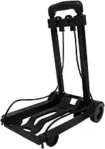 TEHAUX Lightweight Folding Trolley Cart with Extendable Handle Shopping Cart for of Heavy Items Frame Reinforced Base for Grocery Luggage Use