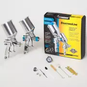 DEVILBISS Startingline Kit 2 HVLP SPRAY GUNS Auto Paint Basecoat Priming Primer