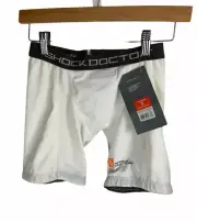 New White Women’s Shock Doctor Compression Shorts Size S Free US Shipping