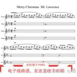 熱賣精品MERRY CHRISTMAS MR. LAWRENCE 電影配樂 長笛四重奏 總譜+分譜