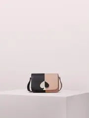 nicola bicolor small flap shoulder bag