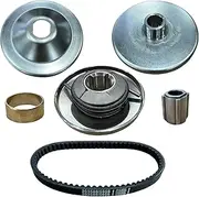 30 Series 6.5 HP Go Kart Torque Converter Driver Pulley Clutch With Belt Compatible for Mini Bike Comet Manco Predator 212CC 3/4" Bore Max Torque