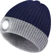 LED Beanie Hat with Light: Christmas Stocking Stuffers for Men Adult Winter Gift