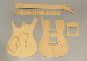 Dinky HH Style Guitar Building Templates with Original Floyd Rose Routing
