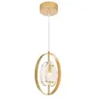 CWI Lighting Iris 1 Light Mini Pendant With Sun Gold Finish
