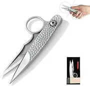 Premium Tailor Scissors Small All Purpose Stainless Steel Sewing Embroidery Leather Craft Comfort Grip Shears Seam Rippers Tools Professional for Fabric Cutting Fishing,1Pcs