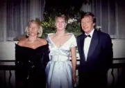 Steffi Graf of Germany at the Wimbledon Champions' Dinner with her- Old Photo