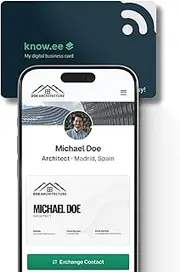 KNOW.EE Digital Business Card | NFC Smart Networking Card | Tap to Share | iPhone & Android