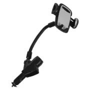 Universal Phone Holder for Car with Dual USB Charger for Navigation
