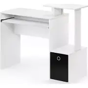 Furinno Econ Multipurpose Home Office Computer Writing Desk White/Black