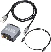 Digital Optical Fiber Coaxial Audio Converter TV SPDIF to 3.5mm Lotus Audio Digital to Analog Decoder Parts Kit