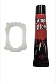 Rubies Vampire Blood & Teeth Costume Accessory Kit Standard Halloween