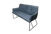 6IXTY Ideal Modern Scandinavian 2-Seater Sofa - Dark Grey