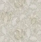 Wallpaper, System Solution, Tapestry, Blumenmuster, Gleam, Taupe, Sand, Gray,