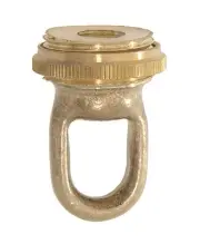 B&P Lamp 1 3/4" Ht. Brass Screw Collar Loop, Tap 1/8F