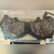FREDERICK’s of HOLLYWOOD Mindy Open Cup Full Figure Bra Size 32 DD NWT