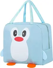 Insulated Lunch Bag, Reusable Cooler Bag, Cartoon Lunch Box Container, Tote Lunch Bag with Zipper, Easy Clean Lunch Box Bag