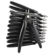 10 Pack Wire Cutters Black Diagonal Cutting Pliers for Electronic, Model, Jew...