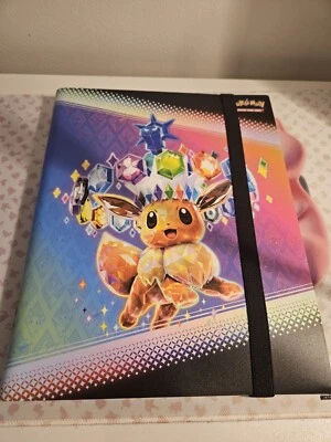 Pokemon Prismatic Evolutions Eevee Binder - BINDER ONLY - NO CARDS