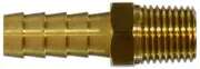 Rigid Male Hose Barb Adapter, 3/8" Hose Barb x 1/2" MIP, Brass 32014