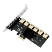 PCI-E 1 to 6 PCI-Express 16X Riser Card PCI-E 1X to 6 PCI-E USB3.0 Miner Adapter