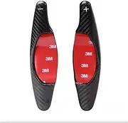Car Steering Wheel Shift Paddles for C&adillac XT5 Black Inner Decal Trim Car Styling Real Carbon Fiber Steering Wheel Shift Paddle Extension Shifter HTEOPOEKFR