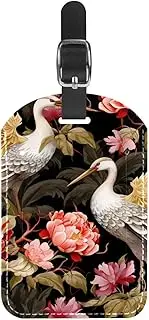 [YTYVAGT] Luggage Tag,Luggage Tags for Suitcases,Backpack Suitcase Tags,1-Pc,Abstract Fish and Flower Pattern