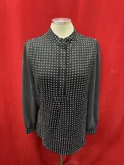 ANNE KLEIN BLOUSE/SIZE SMALL /NEW WITH TAG/RETAIL$119/CHIFFON
