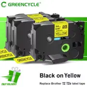 Compatible for Brother P-Touch Label Maker TZ TZe 651 Tape Cartridges Yellow × 3