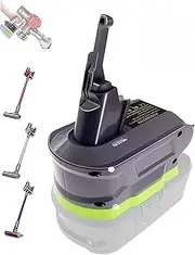 for Ryobi for Dyson V7V8 Battery Adapter, for Dyson V7V8 Absolute V7V8 Animal V7V8 Fluffy V7V8 Motorhead Cordless Vacuum Handheld Vacuum Cleaner(only Adapter)