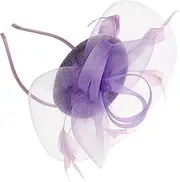 [FOMIYES] Elegant Netting Hair Clip for Tea Retro Fascinator Headband Accessory for Weddings and Special Occasions Lightweight and Comfortable for Wear