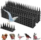 24Pcs Bird Spikes Human Cat Deterrent Possum Pest Control Fence Wall Spikes 10m