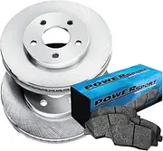 PowerSport Rear Brakes and Rotors Kit |Rear Brake Pads| Brake Rotors and Pads| Semi Metallic Brake Pads and Rotors - BLBR.51017.03