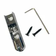 BB-3518-010 Chrome Single String Bass Bridge With Lock-Down Saddle