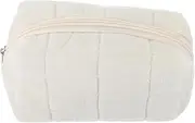 Levemolo Large Capacity Makeup Bag Durable Canvas Storage Pencil Case with Sturdy Zipper Closure for Organizing Cosmetics Keys and Daily Essentials Lightweight and Multipurpose Design