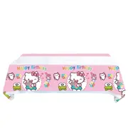 Hello Kitty Tablecloth Party Supplies Birthday Decorations 108*180cm