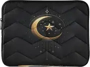 Joitme Ornate Ramadan Crescent Gold Laptop Work Bag, 13-13.3 Inch Laptop Bags for Men, Medium Laptop Briefcases for Men