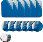 UtySty 12 Pieces Metal Plate Bracket Replacement Adhesive Iron Stickers for Sticking Magnets Cabinet Light Motion Sensor Night Lights Under Counter Lighting Wireless Magnetic