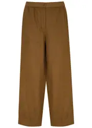 Eileen Fisher Wide-leg Linen Trousers - Bronze - L (UK 18-20 / XL) L (UK 18-20 / XL)