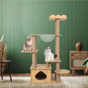 Pawz Cat Tree Scratching Post Scratcher Cats Tower Wood Condo Toys House 130cm