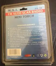 FM Auto Scan Radio Mini Torch M.S.I. FM-38