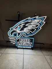 New Bud Light Beer NFL Philadelphia eagles ￼LED Bar Sign