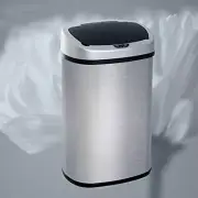 13 Gallon Stainless Steel Kitchen Trash Can with Lid Touch-Less Automatic Garbag